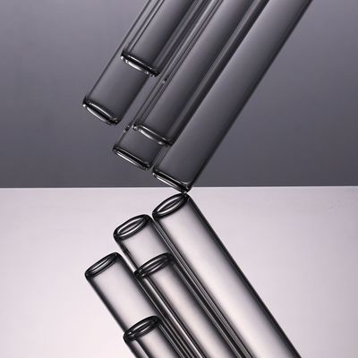 ضخامت دیواره لوله شیشه ای گرد شفاف مقاوم در برابر اسید قلیایی 0.5-1.6 میلی متر