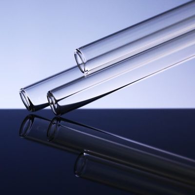 لوله شیشه ای گرد بوروسیلیکات با ضریب شکست بالا 1250-1800 میلی متر طول